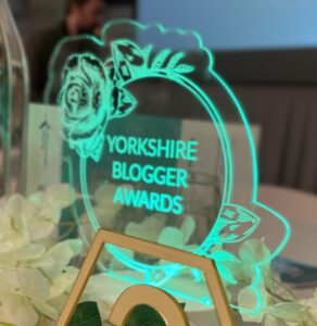 Yorkshire blogger awards illuminated table decoration